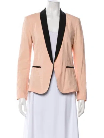 Pre-owned Rag & Bone Colorblock Pattern Blazer In Pink