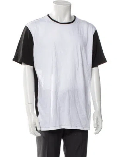 Pre-owned Rag & Bone Colorblock Pattern Crew Neck Pullover In White