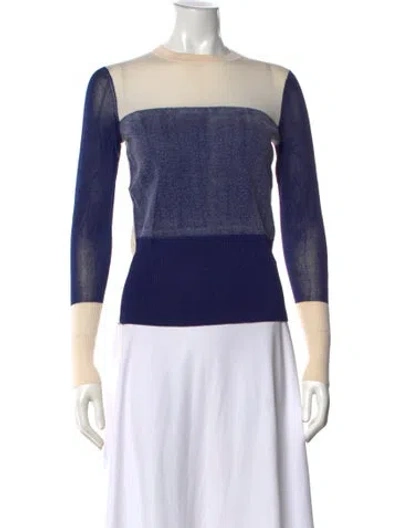 Pre-owned Rag & Bone Colorblock Pattern Crew Neck Sweater