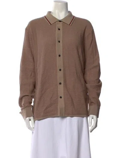 Pre-owned Rag & Bone Colorblock Pattern Sweater In Brown