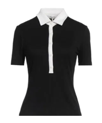 Rag & Bone Color-block Short-sleeve Polo In Black