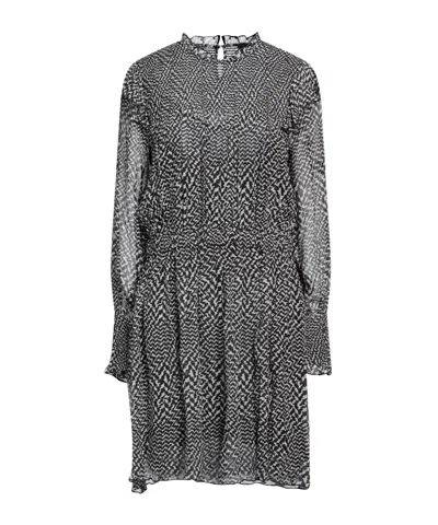 Rag & Bone Color-blocked Long-sleeve Dress In Gray