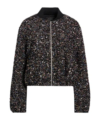 Rag & Bone Colorful Tweed Jacket In Black