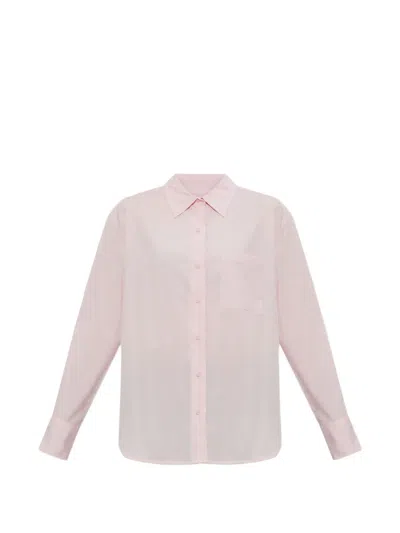 Rag & Bone Connie Chest-pocket Shirt In Pink