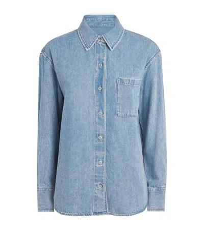 Rag & Bone Connie Denim Shirt In Blue