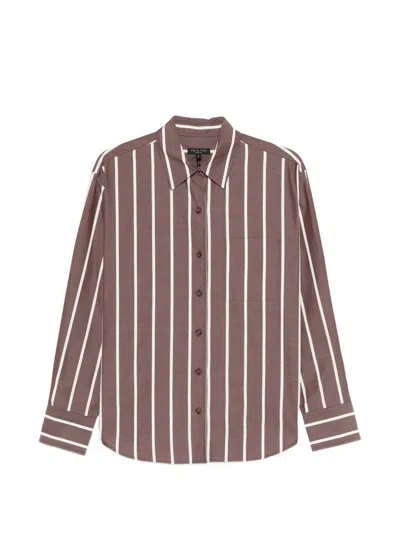 Rag & Bone Connie Shirt In Brown