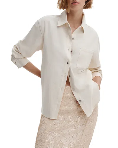 Rag & Bone Connie Ultra Featherweight Denim Button-up Shirt In Neutral