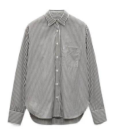 RAG & BONE CONNIE STRIPED POPLIN SHIRT