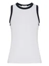 Rag & Bone Contrast-binding Tank Top In White