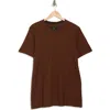 Rag & Bone Core Slub Knit T-shirt In Brown
