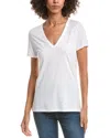 Rag & Bone The Vee Slub Pima Cotton-jersey T-shirt In White
