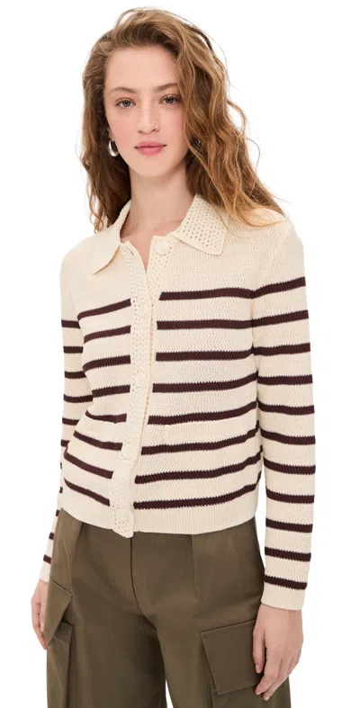 Rag & Bone Costi Cardigan Turtle Dove In Neutral