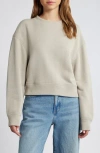 Rag & Bone Cotton Blend French Terry Sweatshirt In Brown