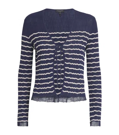 RAG & BONE COTTON-BLEND STRIPED CHIARA CARDIGAN