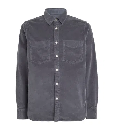Rag & Bone Cotton Corduroy Shirt In Gray