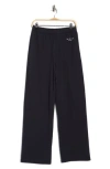 Rag & Bone Cotton French Terry Wide Leg Sweatpants In Black