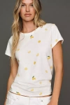 Rag & Bone Cotton Printed Tee In White