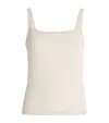 Rag & Bone Cotton Square Neck The Slub Tank Top In Neutral