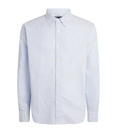 Rag & Bone Cotton Stripe Shirt In Blue