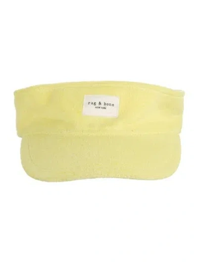 Pre-owned Rag & Bone Cotton Visor In Yellow