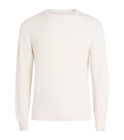 Rag & Bone Cotton Waffle-knit Danton T-shirt In White
