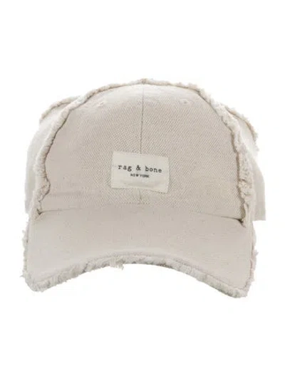 Pre-owned Rag & Bone Cotton-linen Blend Hat In Neutrals