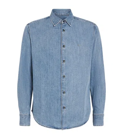Rag & Bone Cotton-lyocell Denim Shirt In Blue