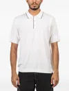 Rag & Bone Crawford Buttoned Polo Shirt In White