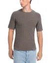 Rag & Bone Crawford Wool-cashmere Sweater Tee In Gray