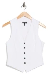 Rag & Bone Cressida Cotton & Linen Vest In White
