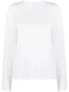 Rag & Bone Icon Luca Slim Long Sleeve Tee In Weiss