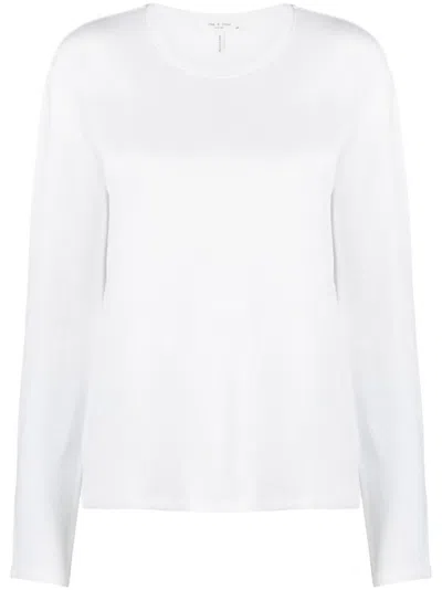 RAG & BONE CREW-NECK DROP-SHOULDER TOP