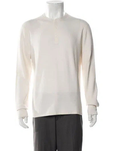 Pre-owned Rag & Bone Crew Neck Long Sleeve Polo Sweater In Gray