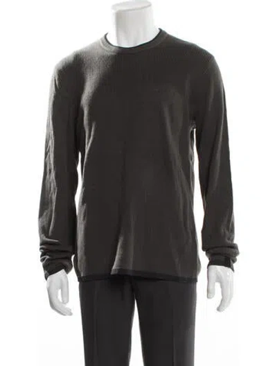 Pre-owned Rag & Bone Crew Neck Long Sleeve Polo Sweater In Gray