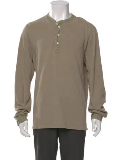 Pre-owned Rag & Bone Crew Neck Long Sleeve Polo Sweater In Green