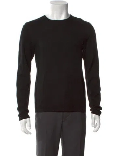 Pre-owned Rag & Bone Crew Neck Long Sleeve Pullover In Black