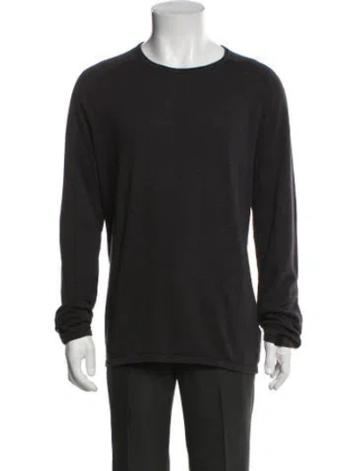 Pre-owned Rag & Bone Crew Neck Long Sleeve Pullover In Black