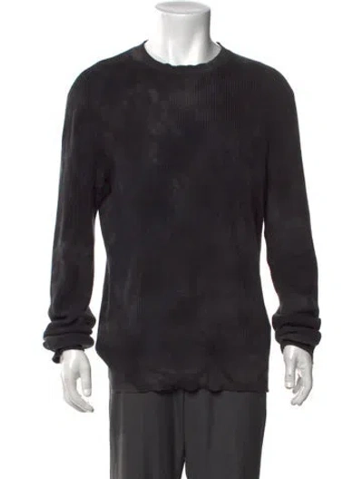 Pre-owned Rag & Bone Crew Neck Long Sleeve Pullover In Black