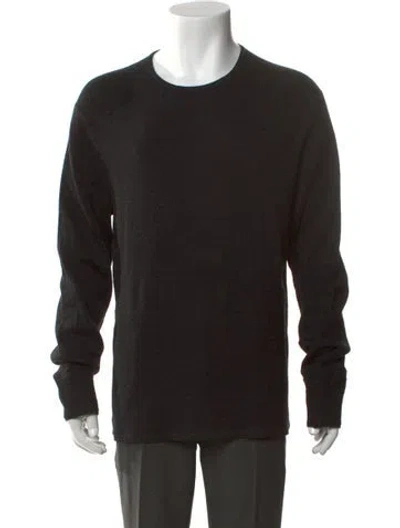 Pre-owned Rag & Bone Crew Neck Long Sleeve Pullover In Black