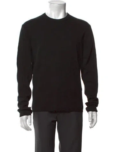Pre-owned Rag & Bone Crew Neck Long Sleeve Pullover In Black