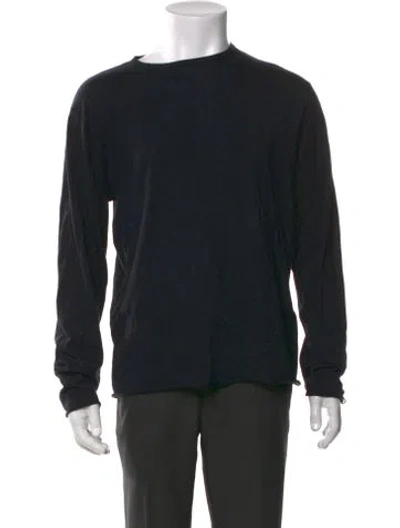 Pre-owned Rag & Bone Crew Neck Long Sleeve Pullover In Black