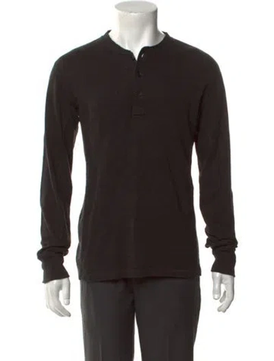 Pre-owned Rag & Bone Crew Neck Long Sleeve Pullover In Black