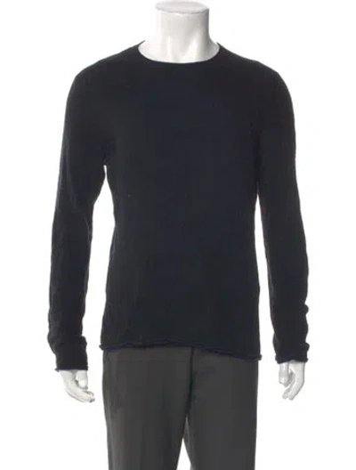 Pre-owned Rag & Bone Crew Neck Long Sleeve Pullover In Blue