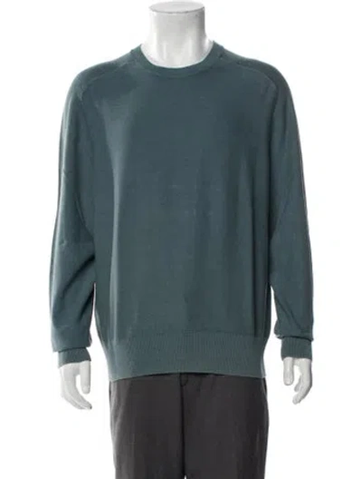 Pre-owned Rag & Bone Crew Neck Long Sleeve Pullover In Blue