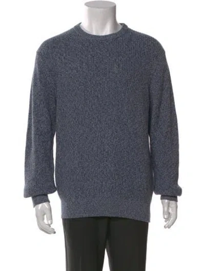 Pre-owned Rag & Bone Crew Neck Long Sleeve Pullover In Blue
