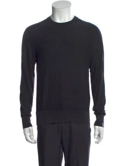 Pre-owned Rag & Bone Crew Neck Long Sleeve Pullover In Blue