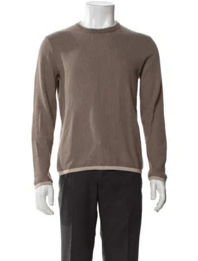 Pre-owned Rag & Bone Crew Neck Long Sleeve Pullover In Brown