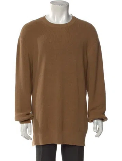 Pre-owned Rag & Bone Crew Neck Long Sleeve Pullover In Brown