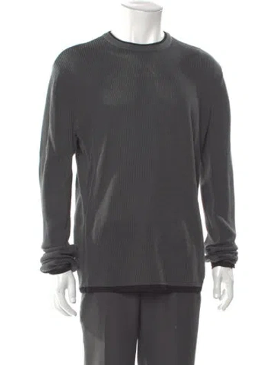 Pre-owned Rag & Bone Crew Neck Long Sleeve Pullover In Gray