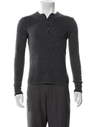 Pre-owned Rag & Bone Crew Neck Long Sleeve Pullover In Gray